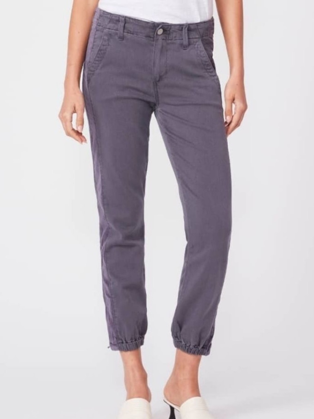 Paige Womens MAYSLIE Transcend Weekender jogger vintage pearl grey